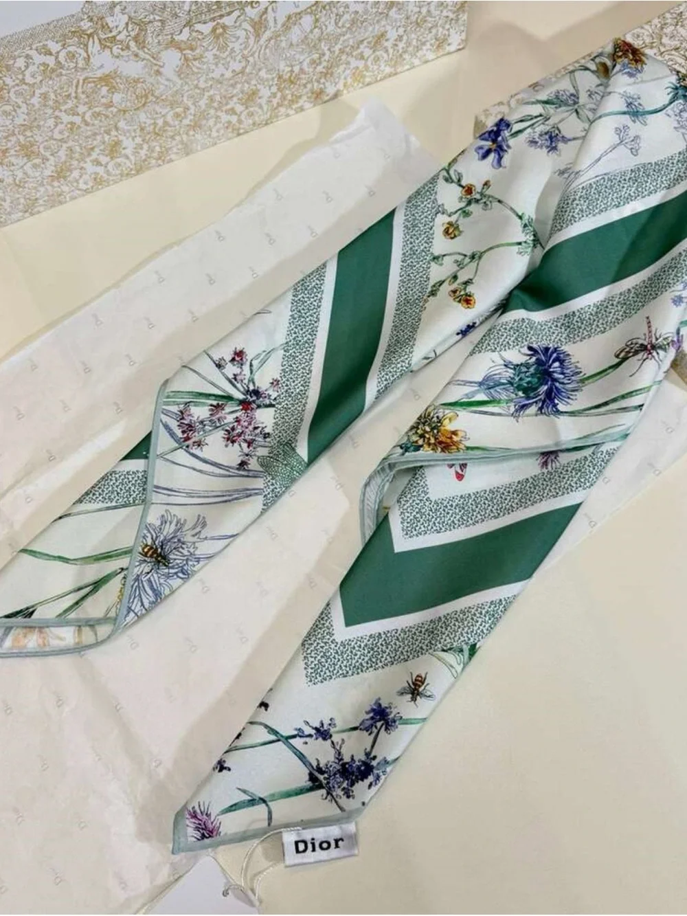 Dior prints silk bag